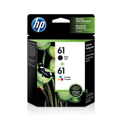 HP 61 Black Ink Cartridge (CH561WN), HP 61 Tri-Color Ink Cartridge (CH562WN), 2 Ink Cartridges (CR259FN) - eBuy UAE
